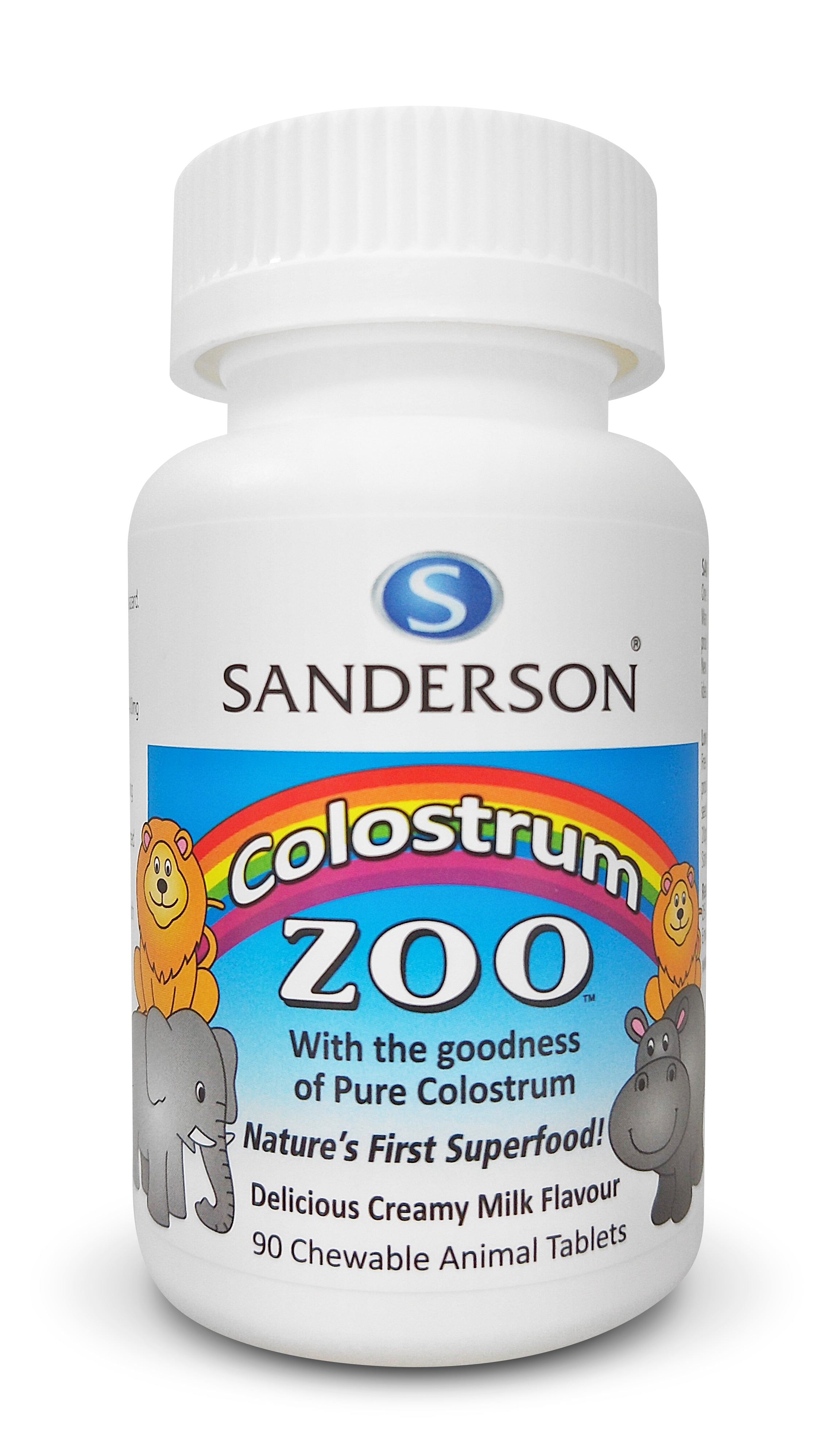 Sanderson Colostrum Zoo Chewable Tablets