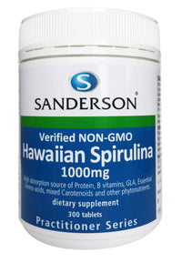 Verified non-GMO Hawaiian Spirulina 1000mg Tablets
