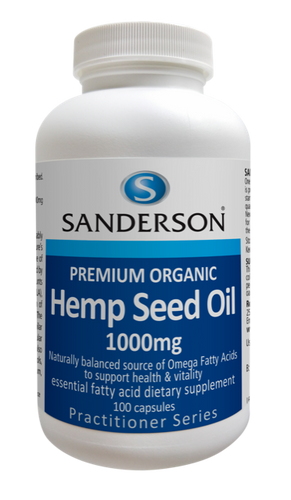 Premium Organic Hemp Seed Oil 1000mg Softgels